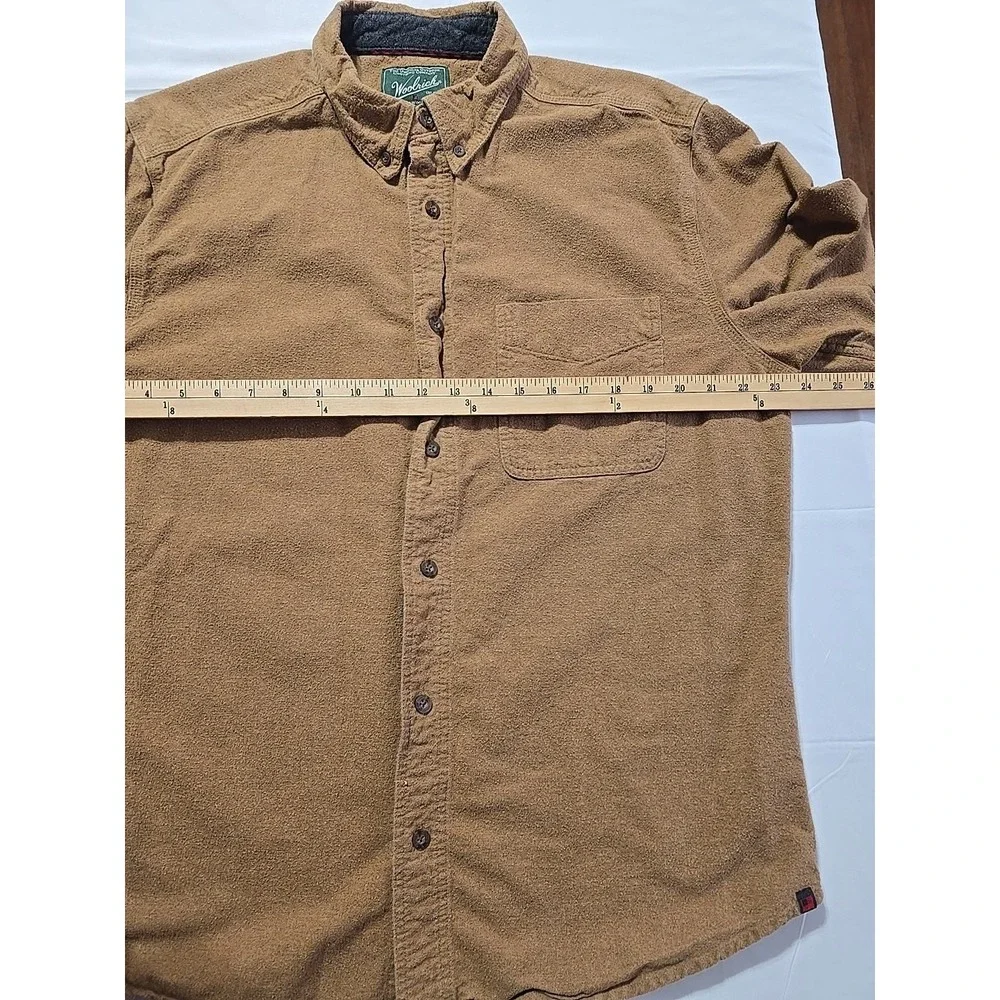 Woolrich Men's Large Brown Long Sleeve Flannel Shirt Heavy &‎ Soft Outdoor Hunt